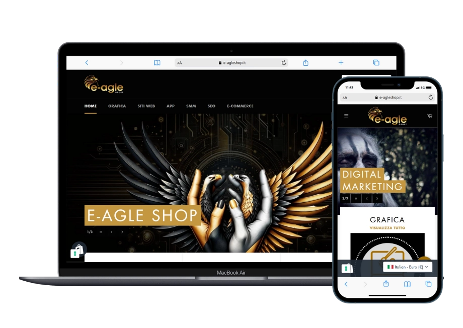 E-agle Shop - E-commerce strumenti digitali.
